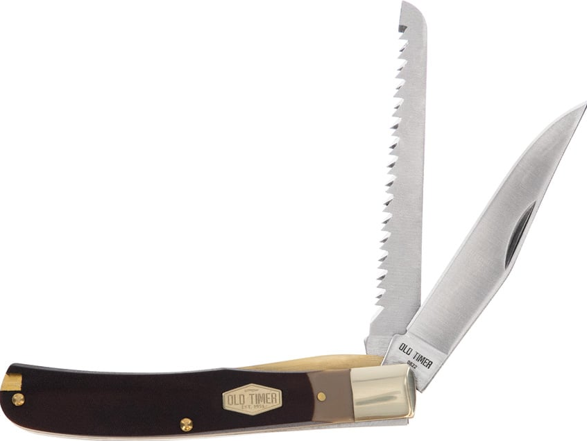 SCH1191225 Schrade OT Buzz Saw Trapper Pocket Knife