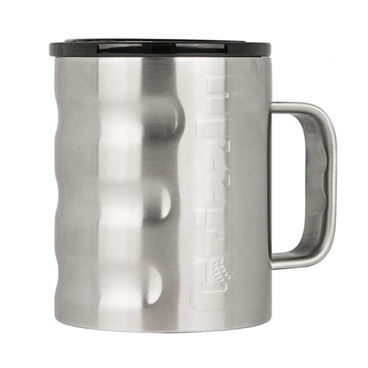 Grizzly 11 oz. Double Wall Brushed Stainless Steel Grip Camp Cup