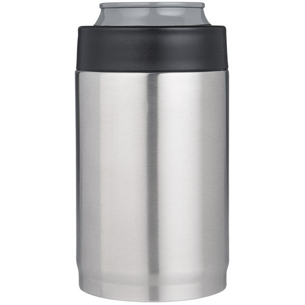 Grizzly 12 oz. Double Wall Brushed Stainless Steel Grip Can